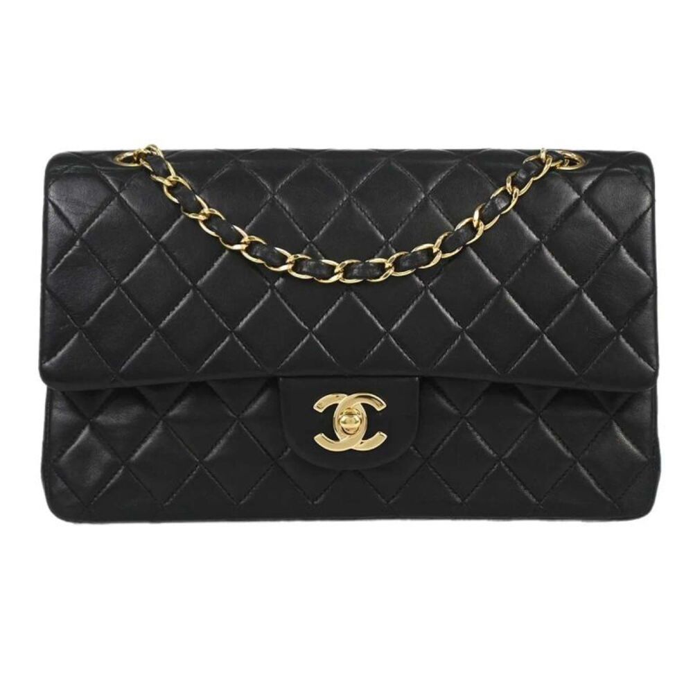 Chanel Timeless - Classic Double Flap Leather Black Leather Shoulder Bag Bag
